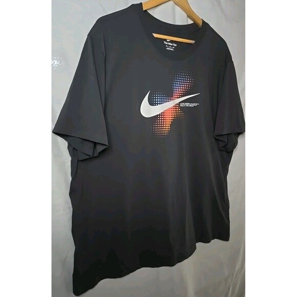 The Nike Tee T-Shirt Swoosh Just Do It, Men's Sz 3XL, Black - Picture 3 of 9